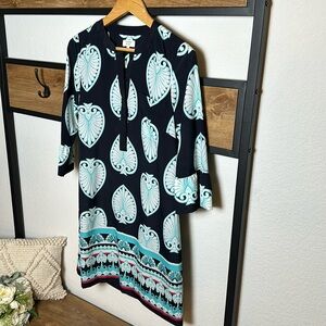 Women’s Crown and Ivy blue shift dress - size 6 - lined